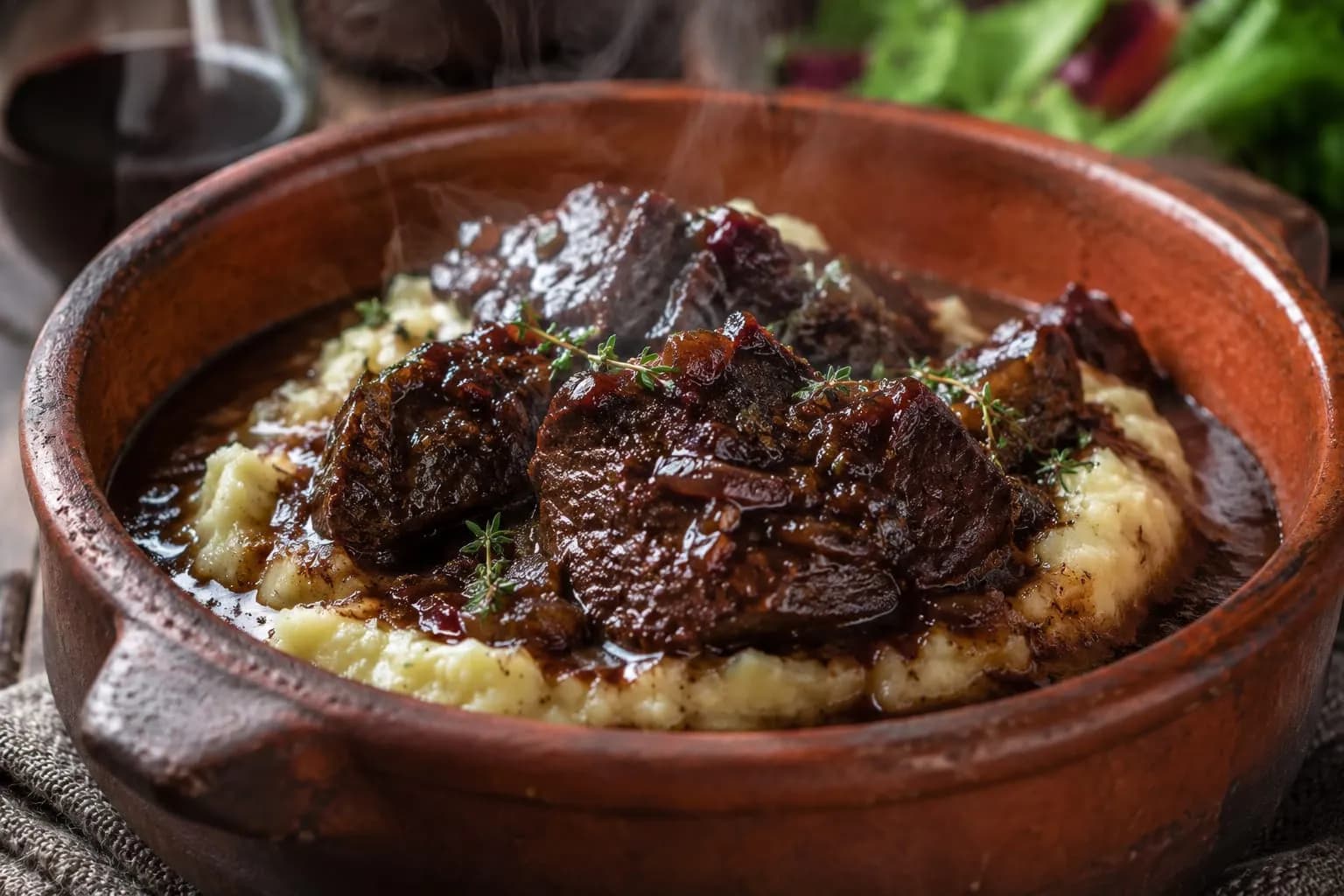 Carrilladas al vino tinto y cacao: una receta que enamora