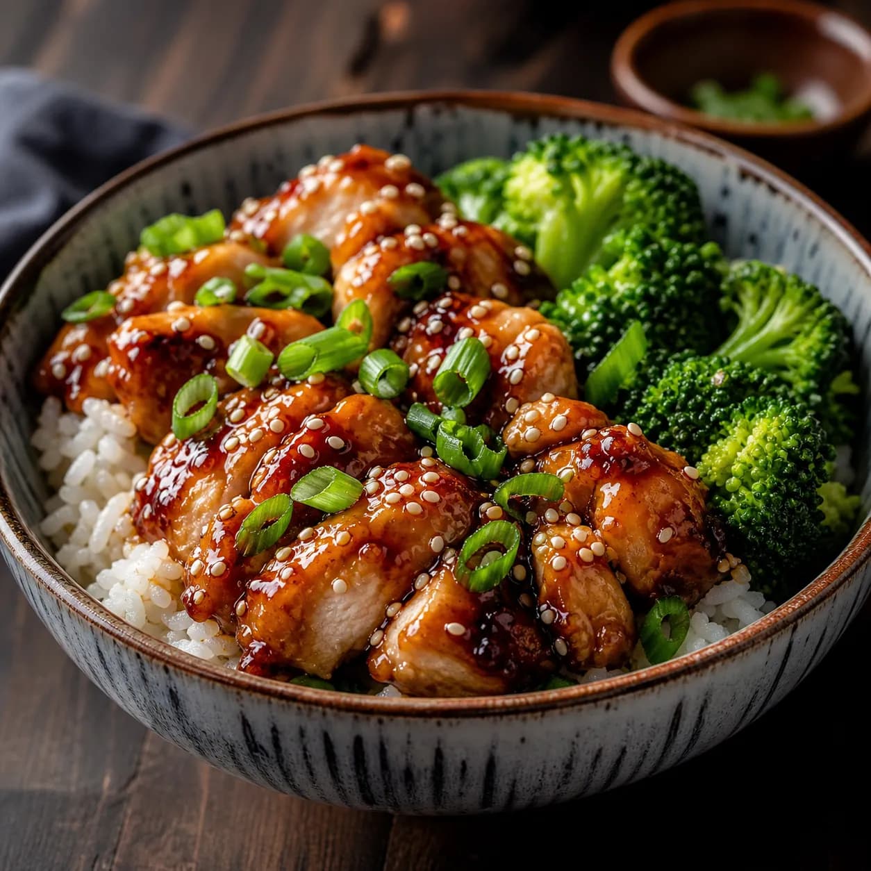 Pollo teriyaki fácil con arroz