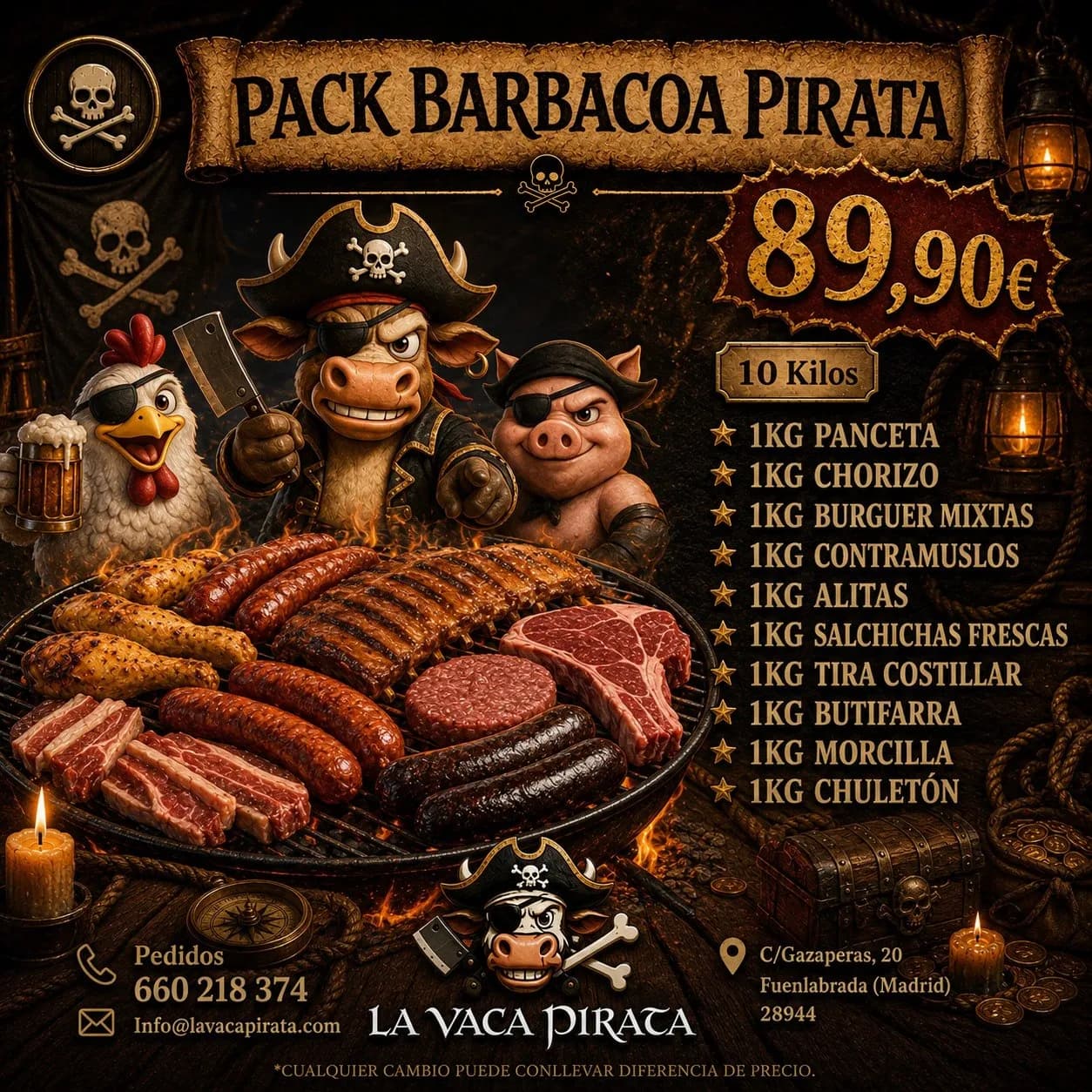PACK BARBACOA "10 KILOS DE GLORIA"