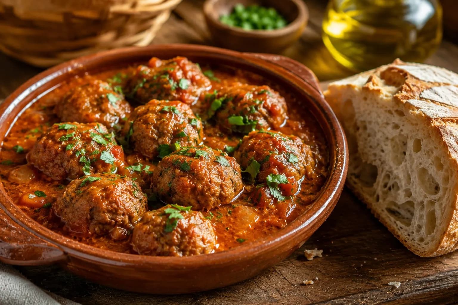 Albóndigas de la tía Tere con queso, puerro y pimentón: reconfortantes y con un toque especial