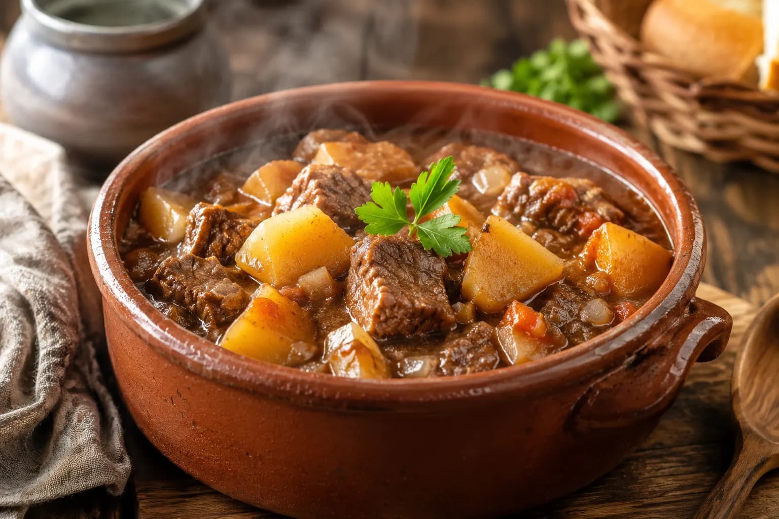 Ragout de ternera con patatas: un guiso que abraza